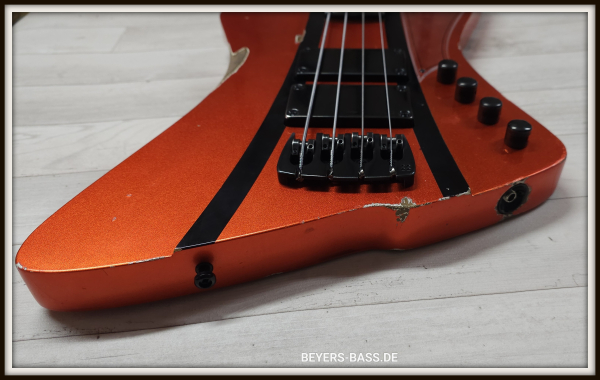 Preview: Sandberg Forty Eight VM4 Ebony, Hardcore Aged Reserve Orange Metallic/Black Stripes